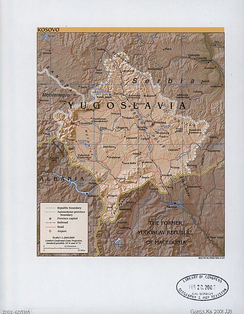Kosovo. LOC 2002620318