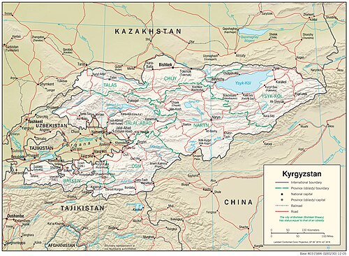Fyziografie Kyrgyzstánu