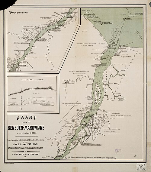 L.C. van Panhuys - Mapa dolního Marowinjne (1896)