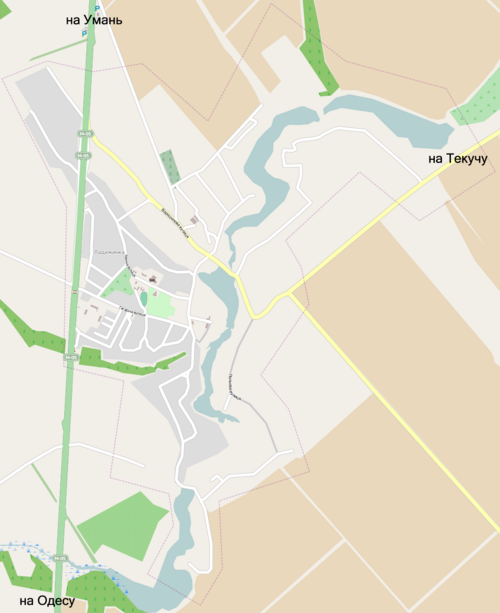 Mapa Ladyzhynky