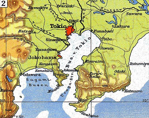 Dlouhá mapa: Sasko - Asie - Tokio