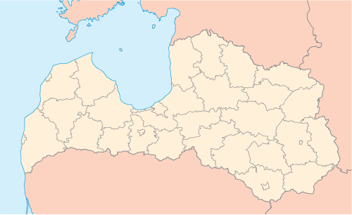 Administrativa mapa Lotyšska