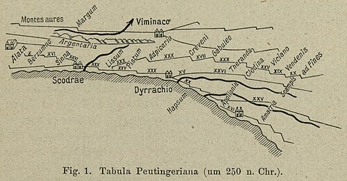 Leibnizova obr. 1 Tabula Peutingeriana