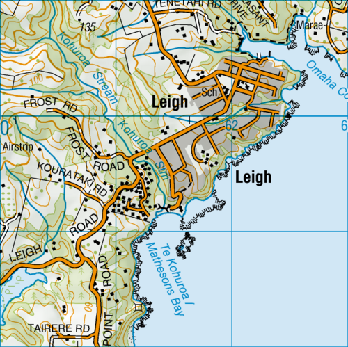 Mapa Leigh