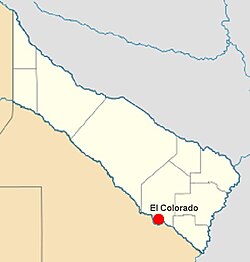 Poloha El Colorado, provincie Formosa