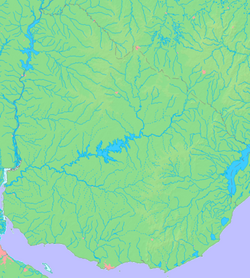 Mapa polohy - Uruguay