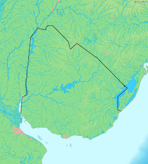 Mapa polohy - Uruguay 2