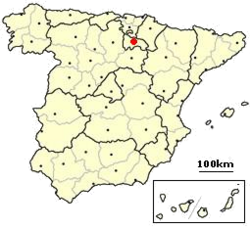 Logroño, Španělsko - poloha