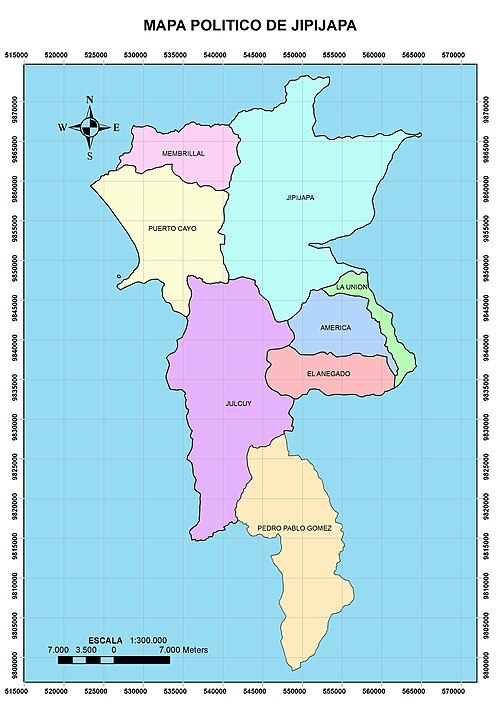 Mapa farností Jipijapa
