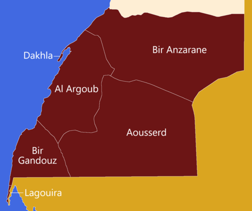 Maroko, region Dakhla-Oued Ed-Dahab, okresy