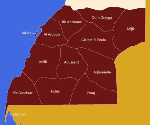Maroko, Region Dakhla-Oued Ed-Dahab, Municipa-III