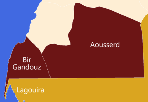 Maroko, region Dakhla-Oued Ed-Dahab, okresy a obce-I