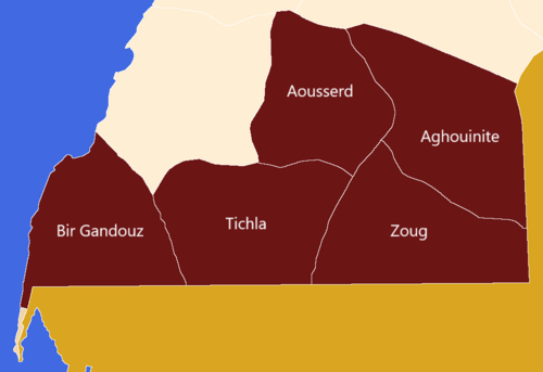 Maroko, region Dakhla-Oued Ed-Dahab, samosprávy-I