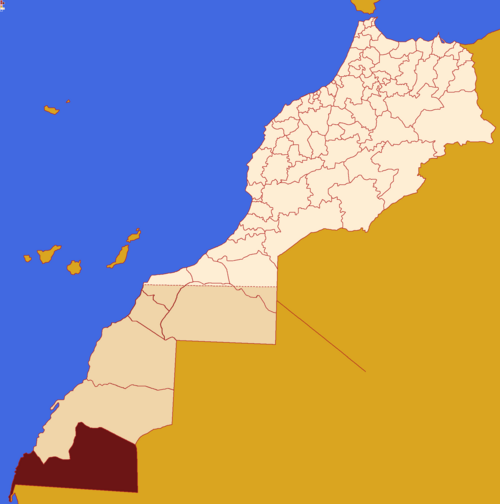 Maroko, region Dakhla-Oued Ed-Dahab-I