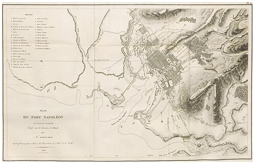 Île-de-France, Plán přístavu Napoléon (1812)