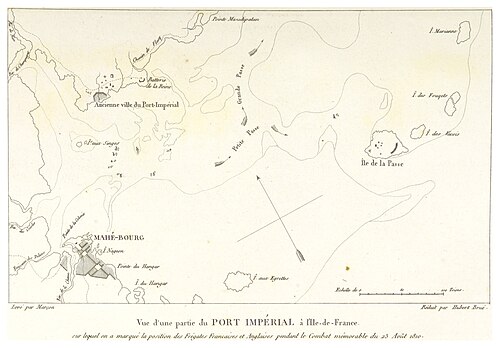 Île-de-France, Plán přístavu Impérial-Mahébourg (1812)