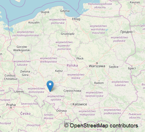 Malujovice na mapě Polska