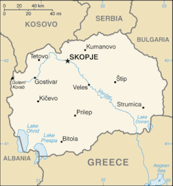 Mapa Makedonie