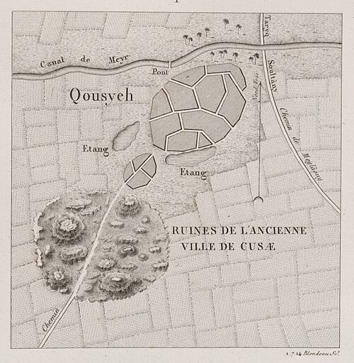 Mapa Kusae - Popis Egypta