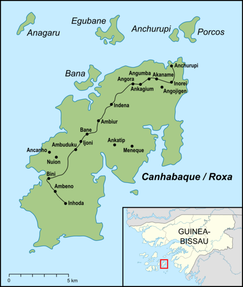 Mapa Karte Carte Canhabaque