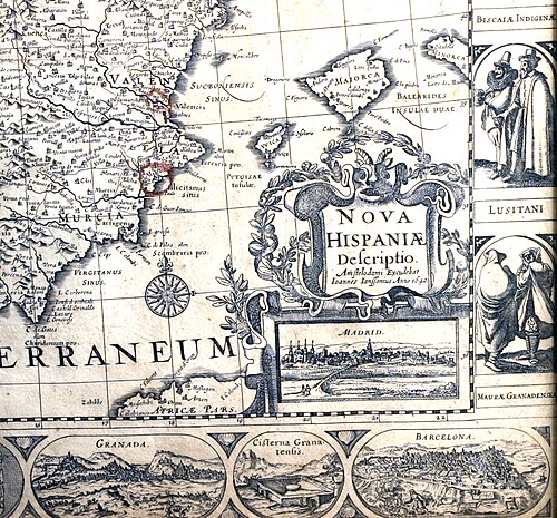 Mapa Španělska 1690 - Nicolaes Visscher