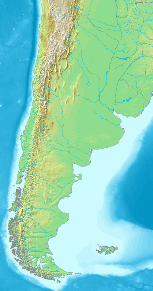 Mapa Argentiny Demis