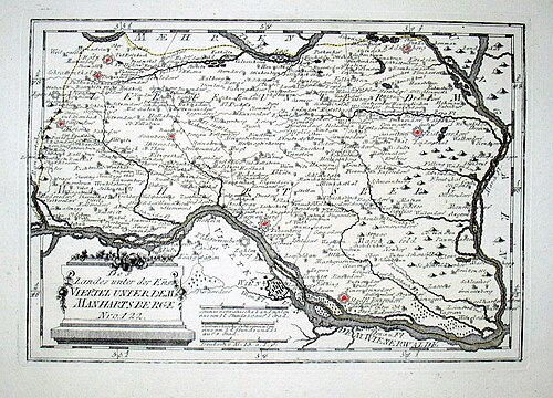 Mapa Rakouska 1791-1792 od Reillyho 122
