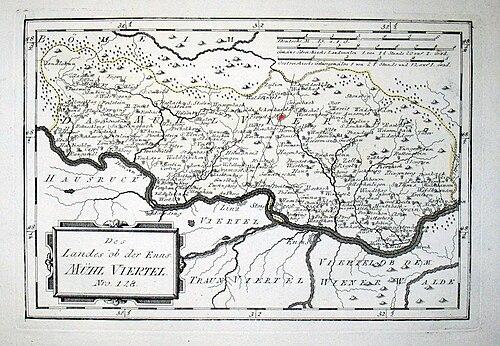 Mapa Rakouska 1791-1792 od Reillyho 128