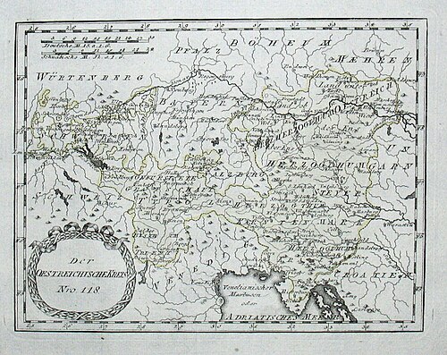 Mapa Rakouska (1791)