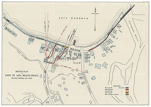 Mapa Černé soboty, 28. prosince 1929, Samoa