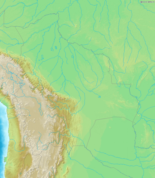 Mapa Bolívie Demis