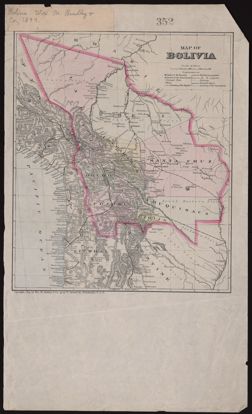 Mapa Bolívie