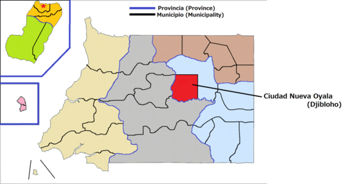Mapa města Ciudad Nueva Oyala