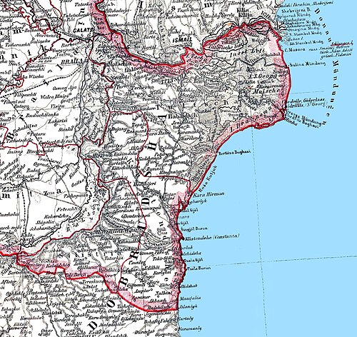 Mapa Dobrudži, 1878-1879