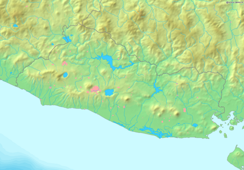Mapa El Salvadoru Demis