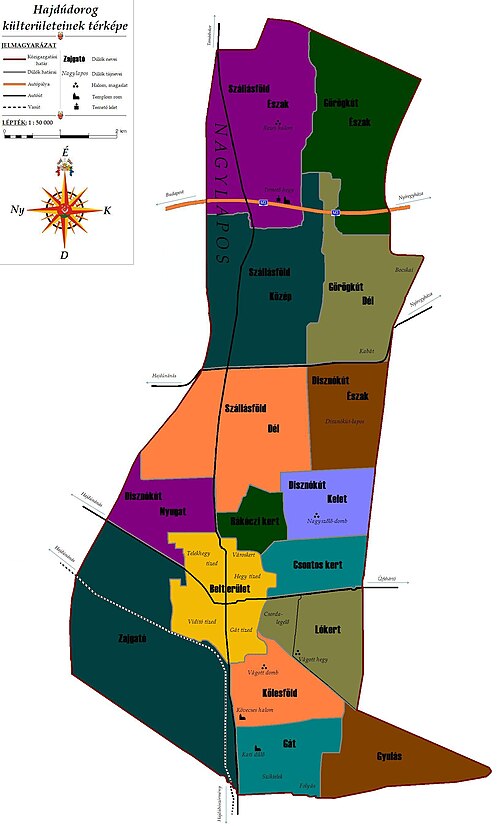 Mapa Hajdudorogu