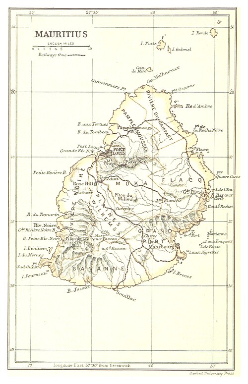 Mapa Mauritia (1888)