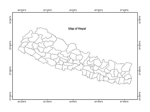 Mapa Nepálu