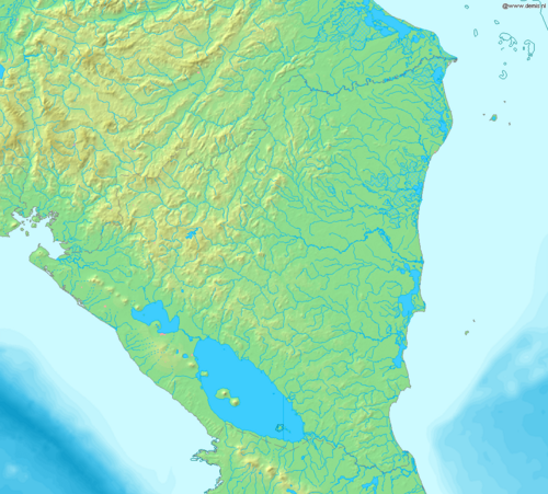 Mapa Nikaraguy Demis