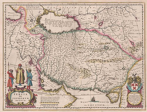 Mapa Perského zálivu - Amsterdam 1640