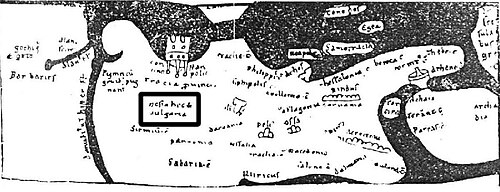 Mapa svatého Jeronýma - Mézie a Bulharsko