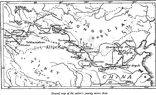 Mapa Tibetu, Mongolska a Číny (1909)