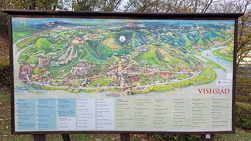 Mapa Višegrádu