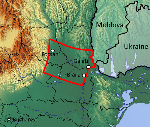 Mapa Focšanské brány