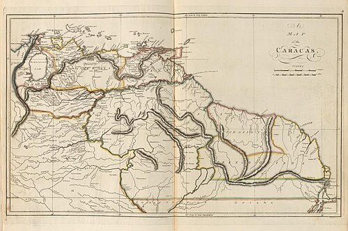 Mapa Venezuely (1760-1839)