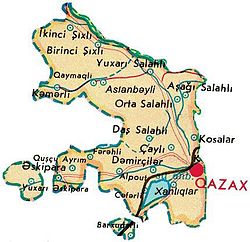 Mapa Kazachu