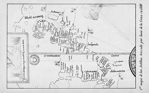 Mapa Antil (1500)