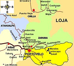 Mapa Portovelo