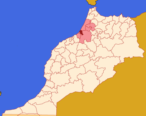 Mapa Maroka 2015 - Salé