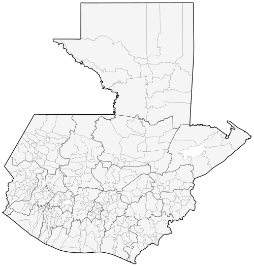 Mapa Guatemaly (podrozdělení)